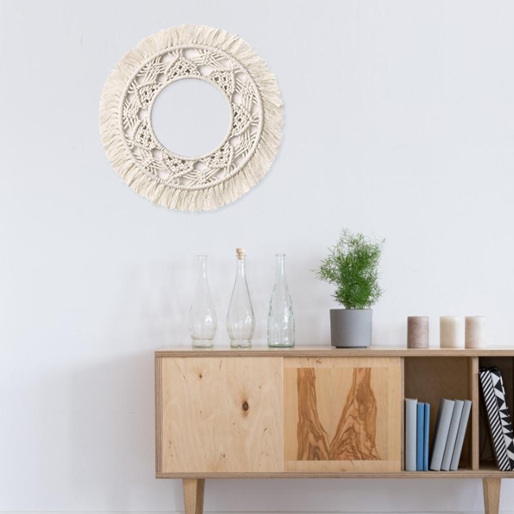 Cotton Round Ruffle Round Wall Decor